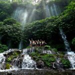 The refreshing mist of Benang Kelambu Waterfall.