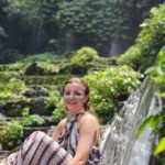 Benang Kelambu Waterfall scenic landscape in Lombok.