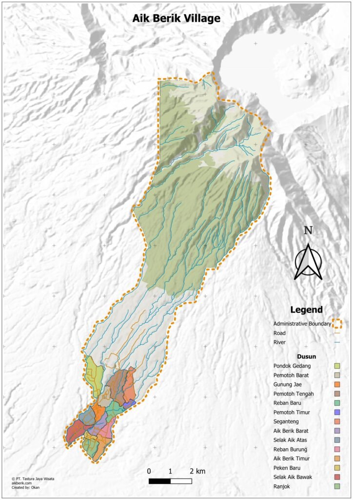 Aik Berik Village in Central Lombok, Indonesia