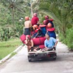 Scenic view of Babak River Tubing activity surrounded by nature