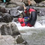 Scenic view of Babak River Tubing activity surrounded by nature